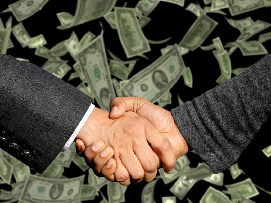 deal lend money handshake