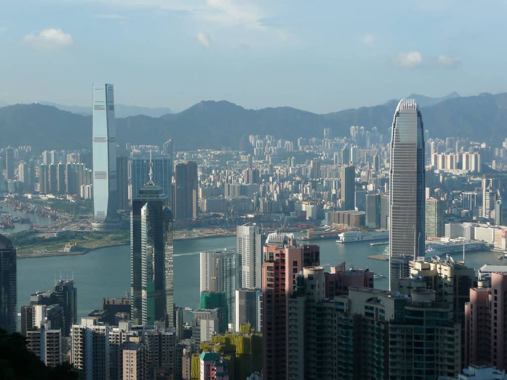 Hongkong skyscrapers, tall buildings